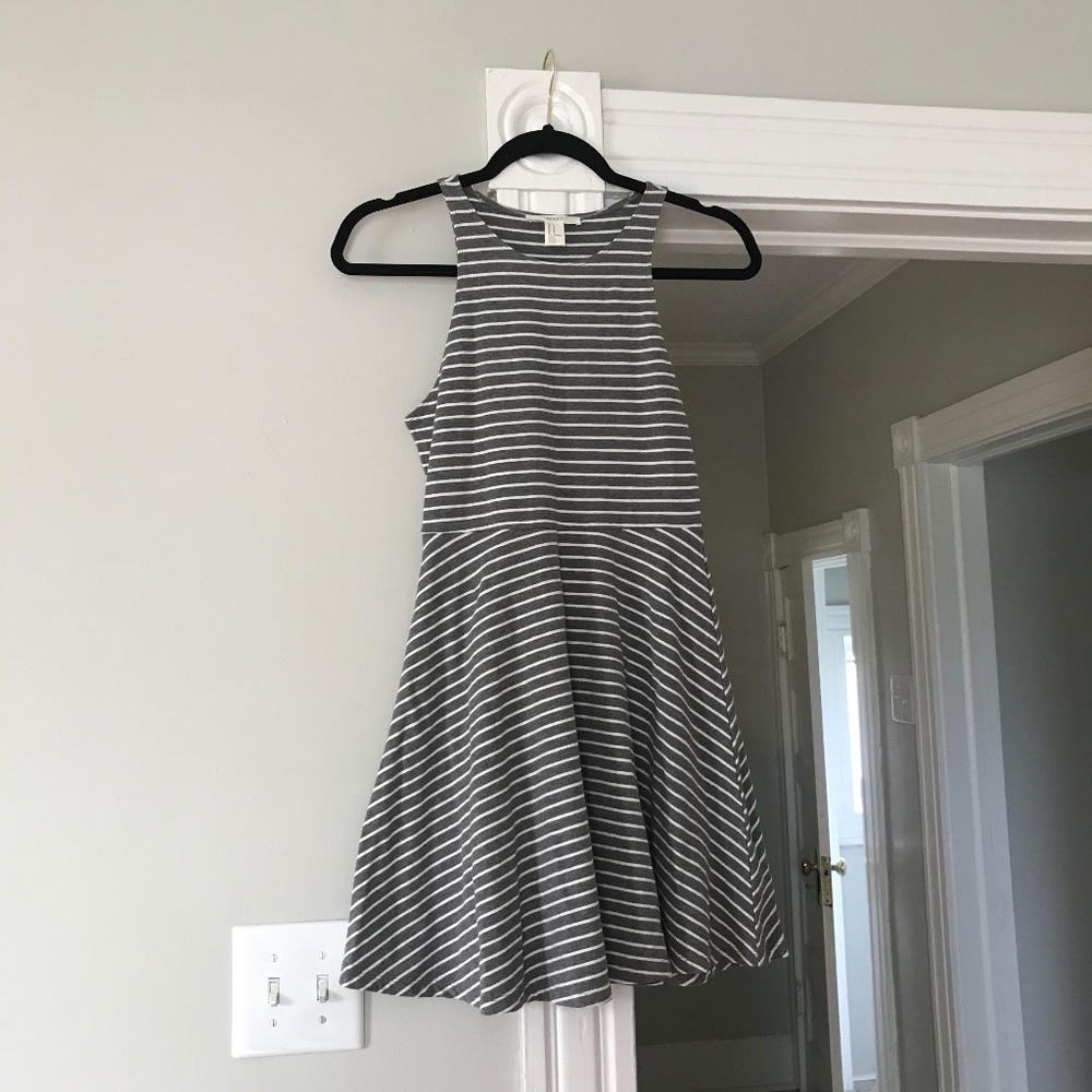 Striped Tank Skater Dress